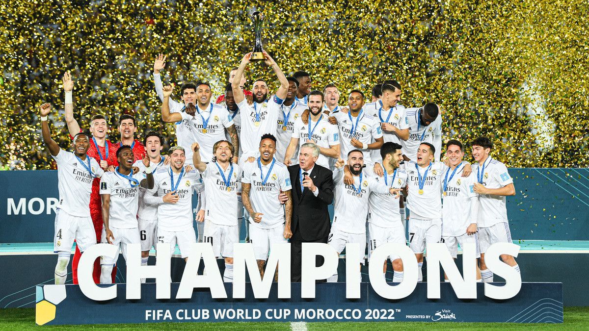 ريال مدريد عند تتويجه بلقب كأس العالم للأندية 2022 - 11 فبراير 2023