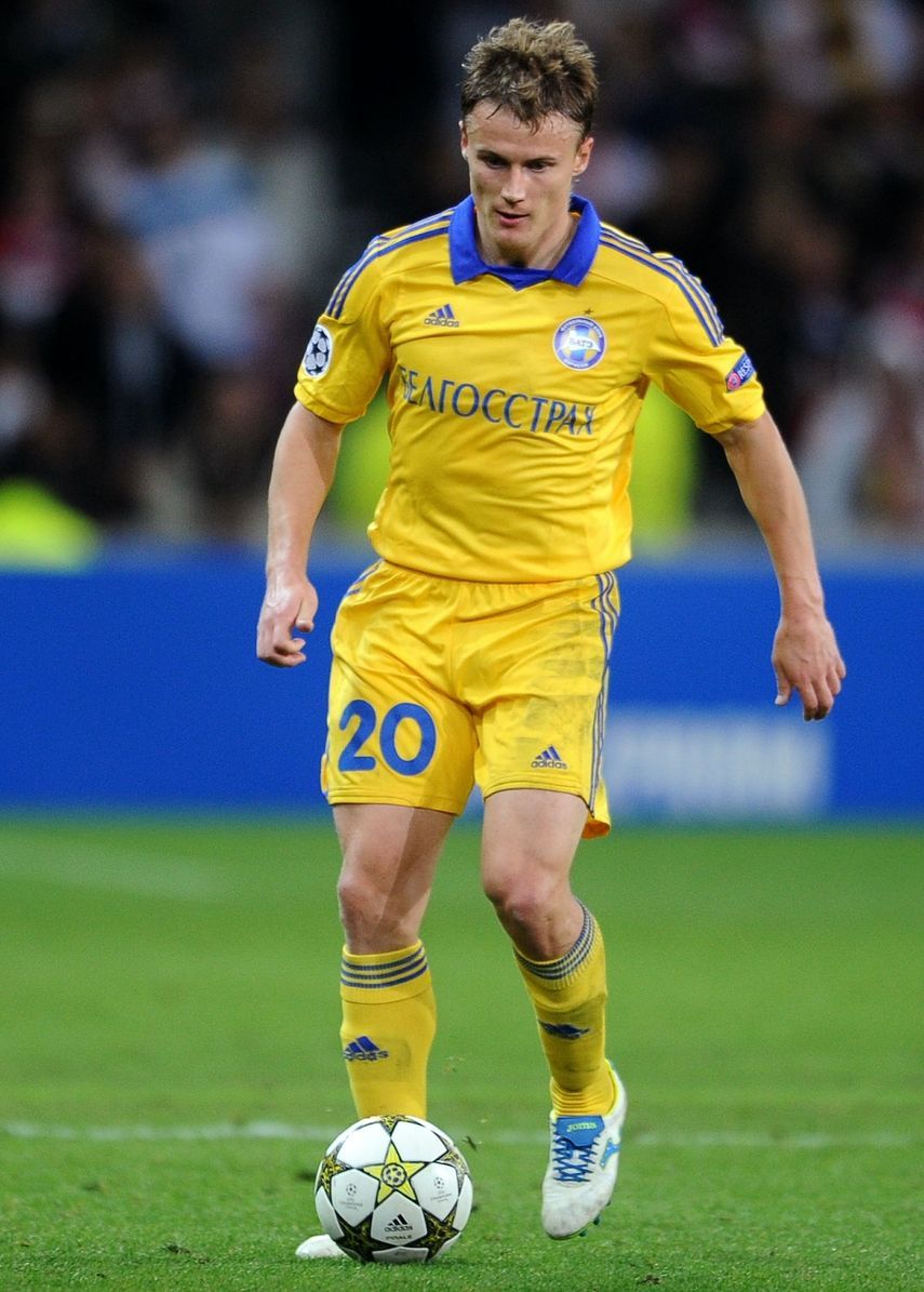 مهاجم نادي باتي بوريسوف فيتالي روديونوف - AFP