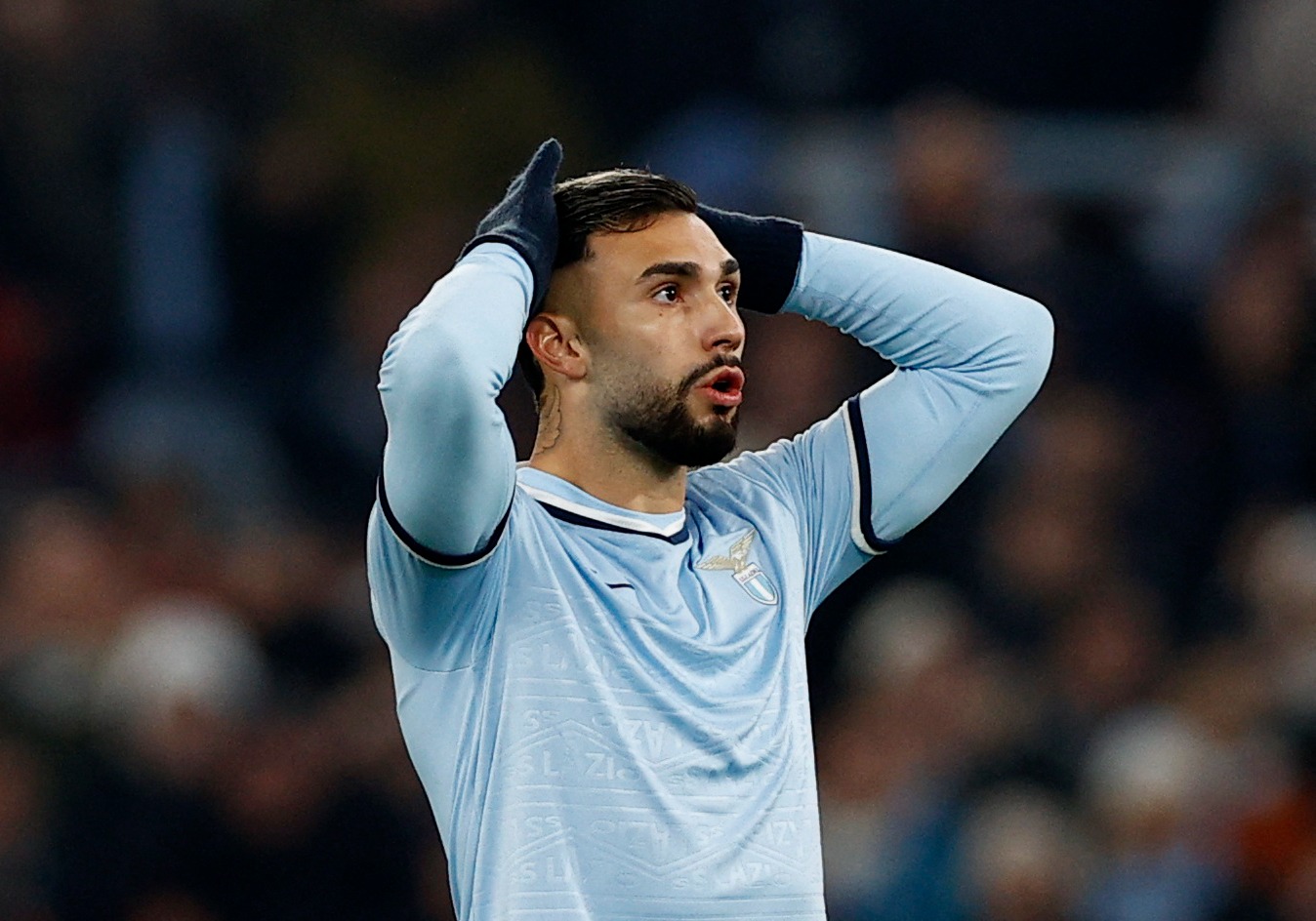 ماريو جيلا من مباراة لاتسيو وأتلانتا ضمن الدوري الإيطالي - 28 ديسمبر 2024