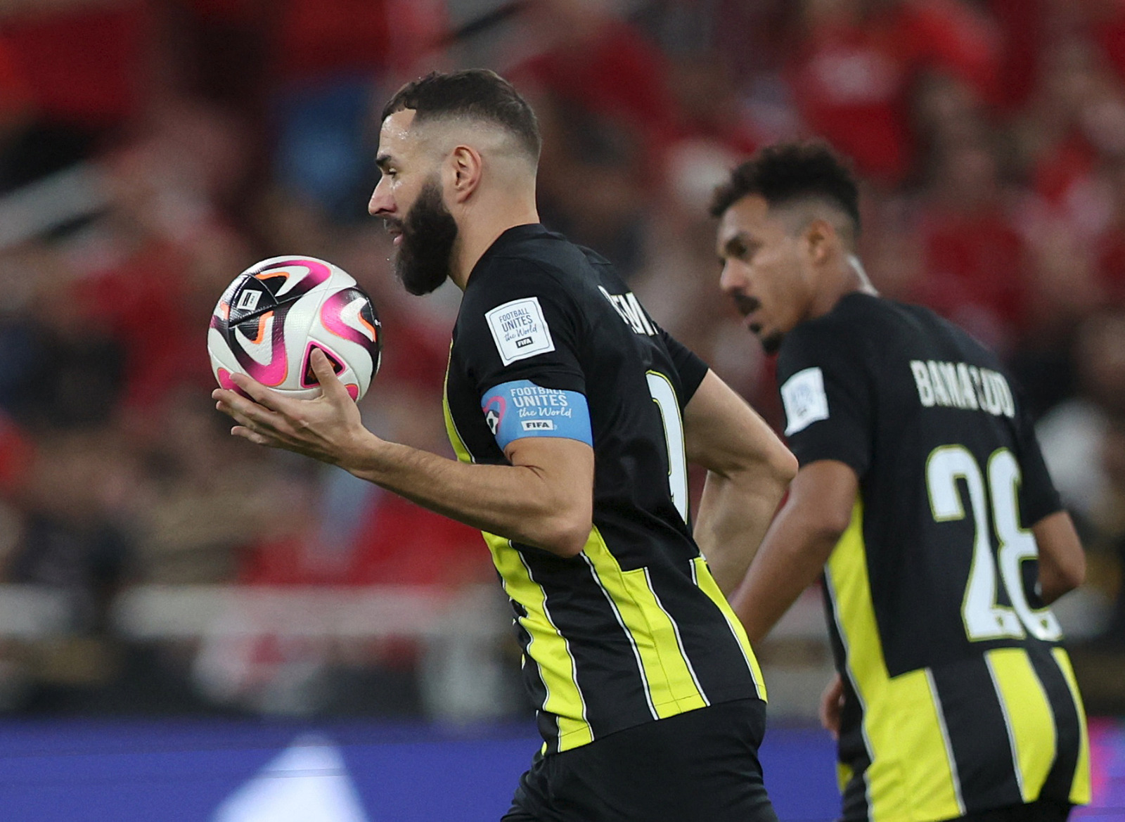 كريم بنزيما بعد تسجيله هدفاً للاتحاد في مرمى الأهلي بكأس العالم للأندية - 15 ديسمبر 2023