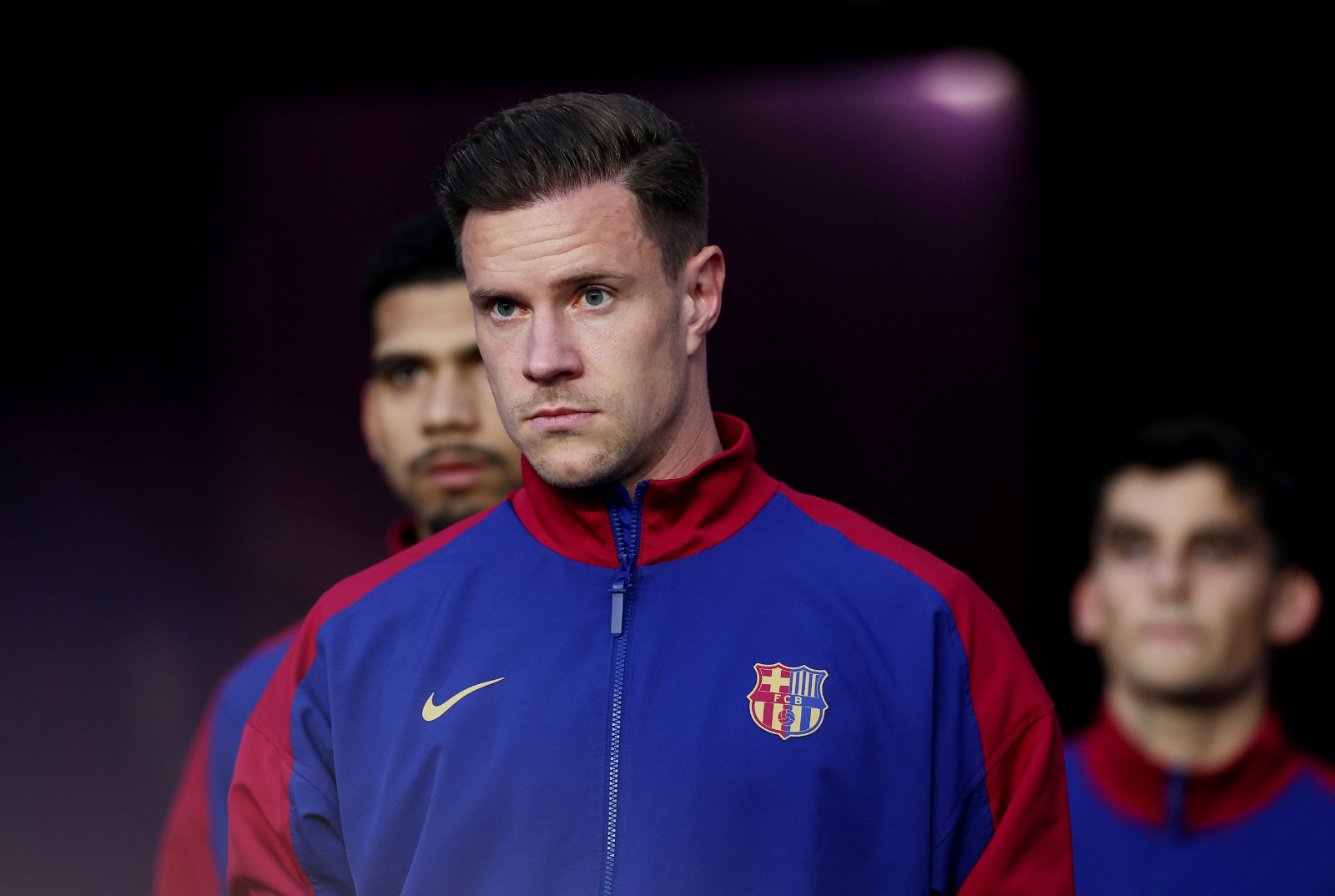 مارك أندريه تير شتيغن قبل مباراة فريقه برشلونة ضد بلد الوليد في الدوري الإسباني - 3 مايو 2025