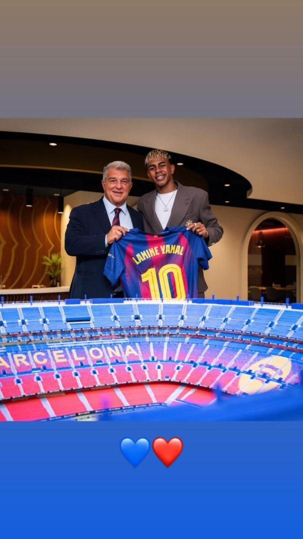 منشور للامين يامال على 