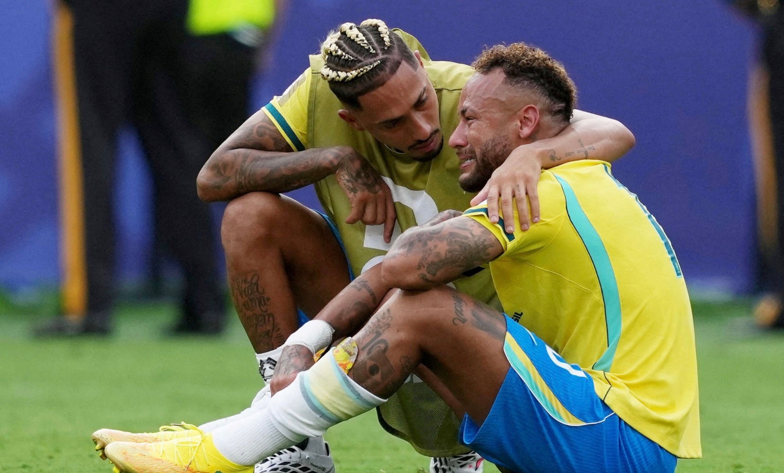 نيمار يبكي بعد وداع البرازيل لكأس العالم أمام النرويج في دور الـ16 – 5 يوليو 2026