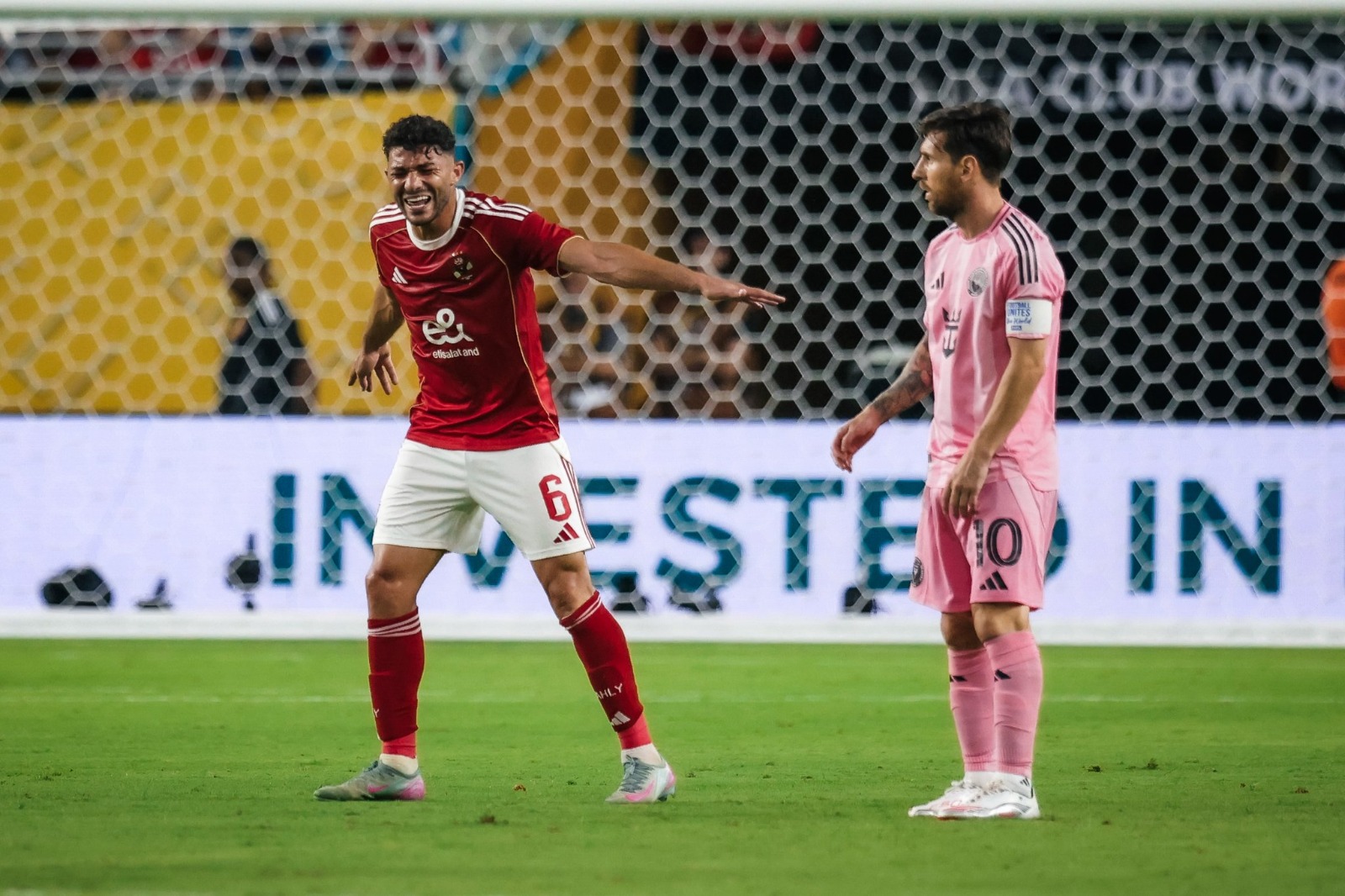 ياسر إبراهيم مدافع الأهلي يسخر من ليونيل ميسي نجم إنتر ميامي في افتتاح مونديال الأندية - 15 يونيو 2025