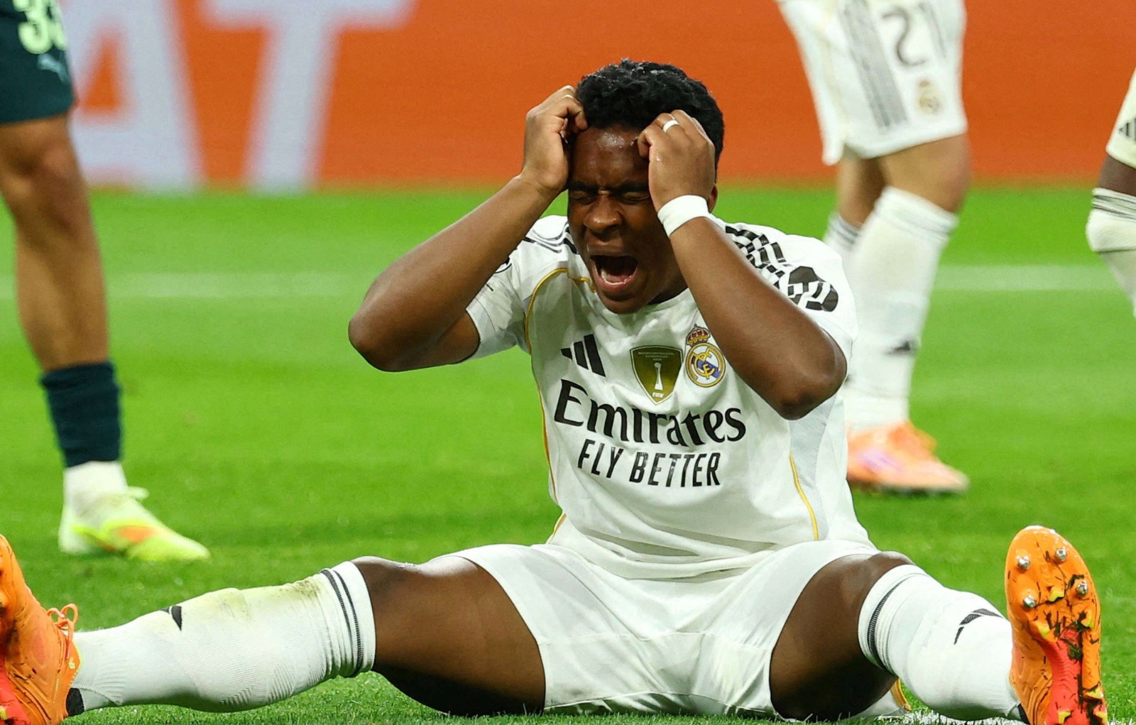 إندريك فيليبي أثناء مباراة ريال مدريد وآينتراخت فرانكفورت في دوري أبطال أوروبا - 10 ديسمبر 2025